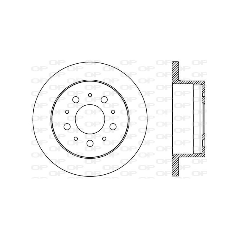 BRAKE DISC OPEN PARTS ADAPTIVE 2pcs 