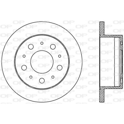 BRAKE DISC OPEN PARTS ADAPTIVE 2pcs 