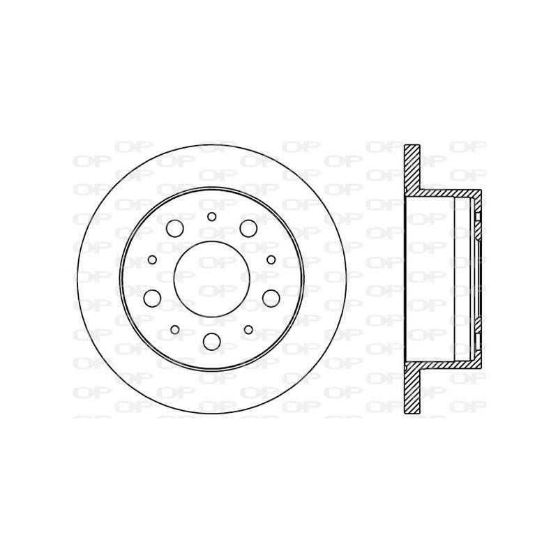 BRAKE DISC OPEN PARTS ADAPTIVE 2pcs 