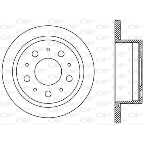 BRAKE DISC OPEN PARTS ADAPTIVE 2pcs 