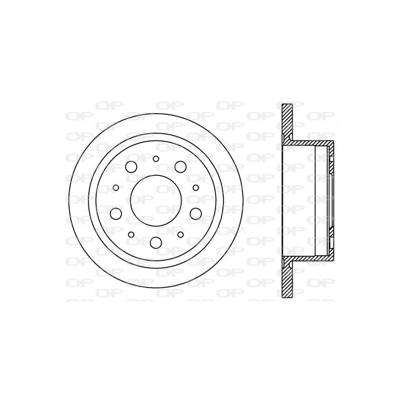 BRAKE DISC OPEN PARTS ADAPTIVE 2pcs 