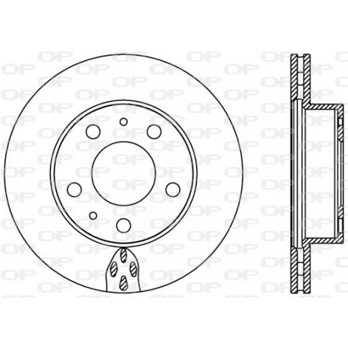 BRAKE DISC OPEN PARTS ADAPTIVE 2pcs 