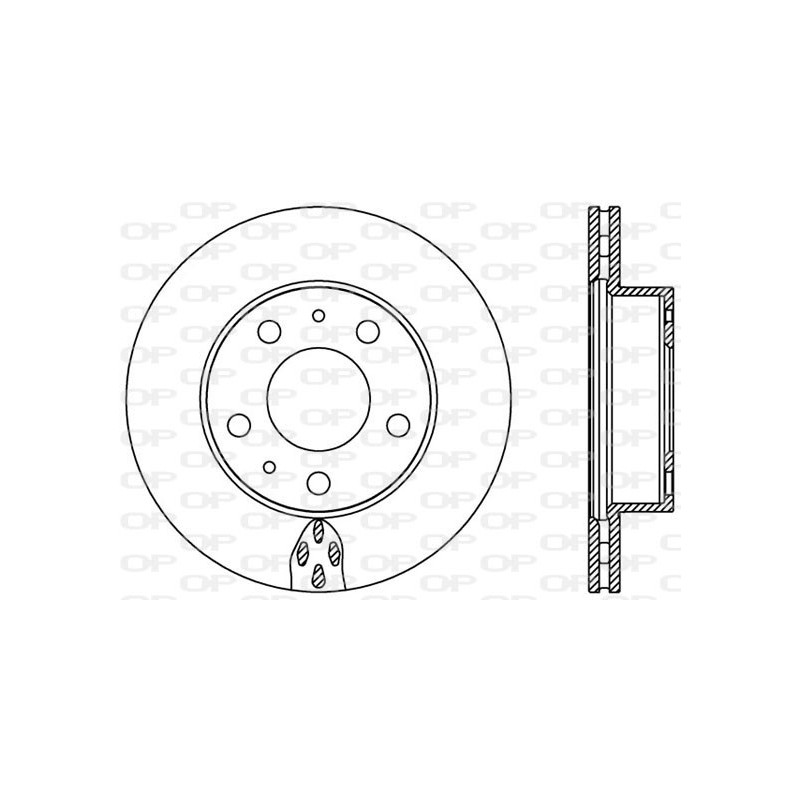 BRAKE DISC OPEN PARTS ADAPTIVE 2pcs 