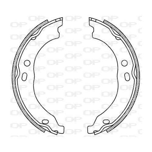 BRAKE SHOES OPEN PARTS ADVANCE 