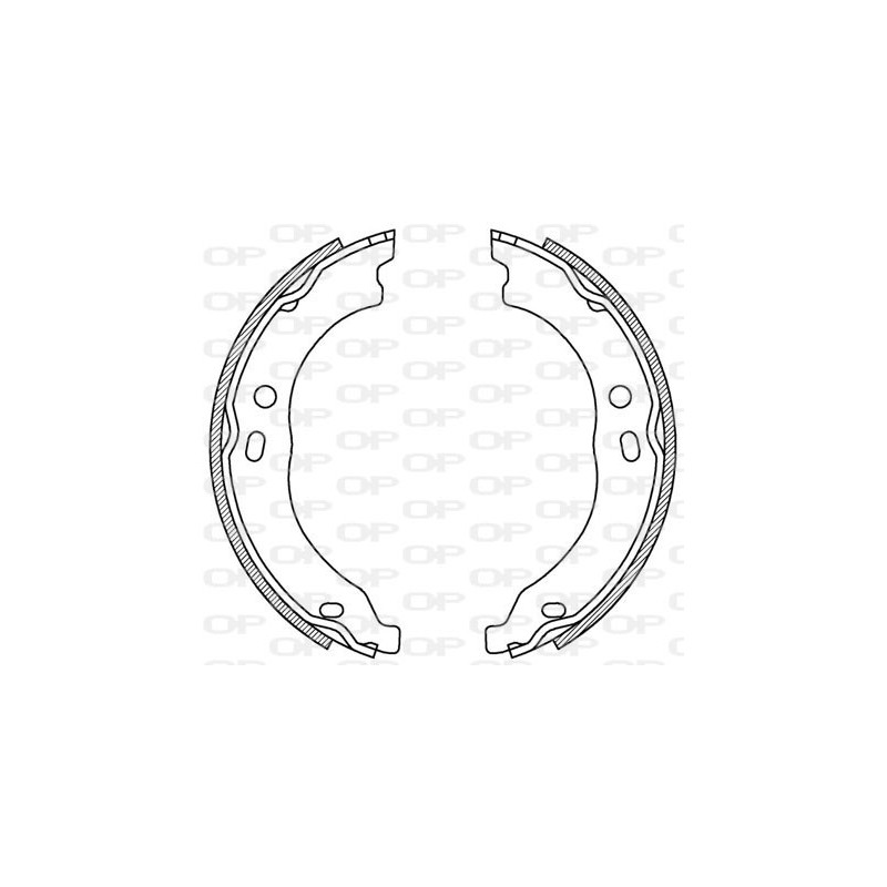 BRAKE SHOES OPEN PARTS ADVANCE 