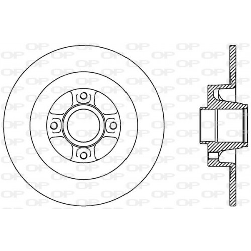 BRAKE DISC OPEN PARTS ADAPTIVE 1pcs 