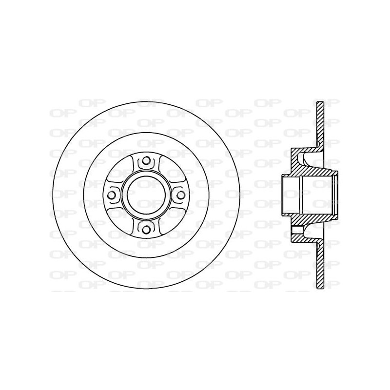 BRAKE DISC OPEN PARTS ADAPTIVE 1pcs 