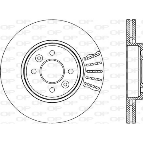 BRAKE DISC OPEN PARTS RADIANCE 2pcs 