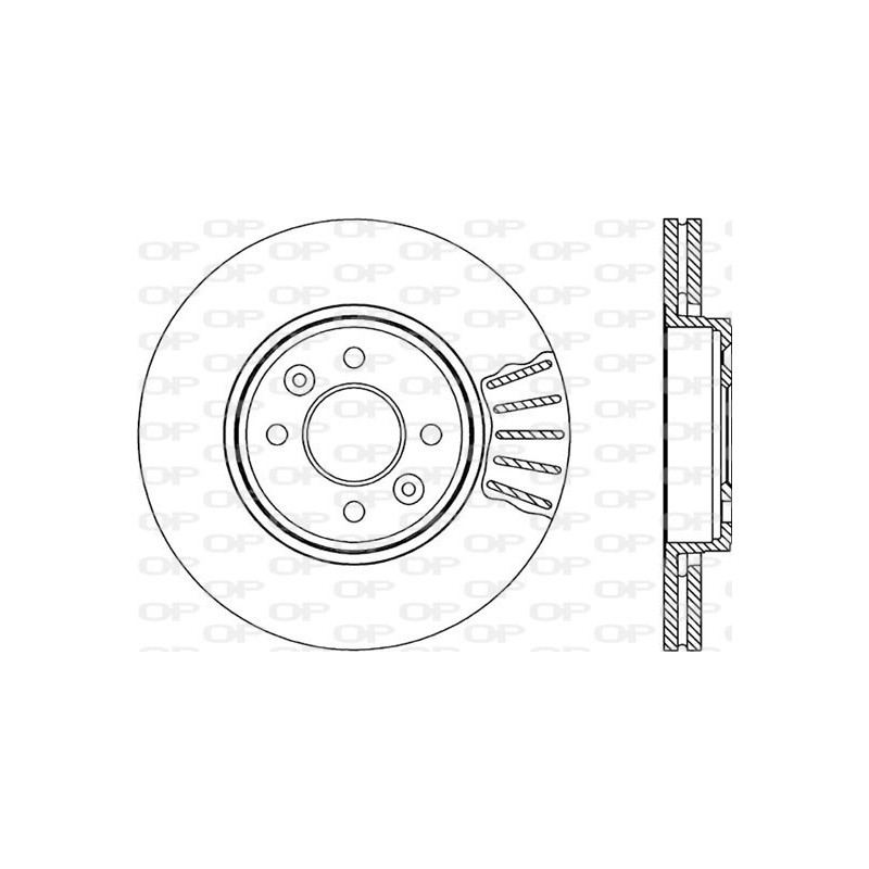 BRAKE DISC OPEN PARTS RADIANCE 2pcs 