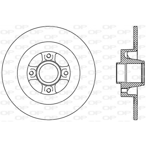 BRAKE DISC OP *ESAURIM RADIANCE 1pcs 