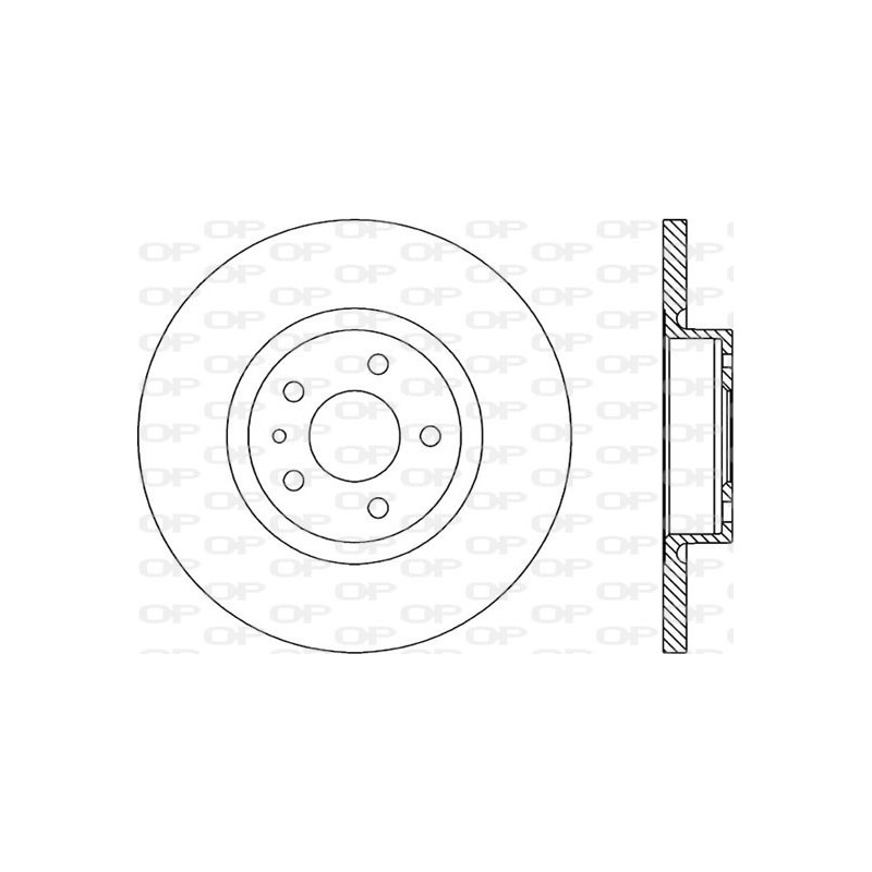 BRAKE DISC OPEN PARTS ADAPTIVE 2pcs 