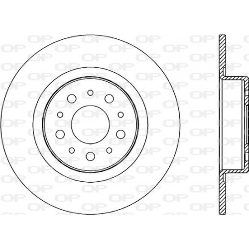 BRAKE DISC OPEN PARTS ADAPTIVE 2pcs 