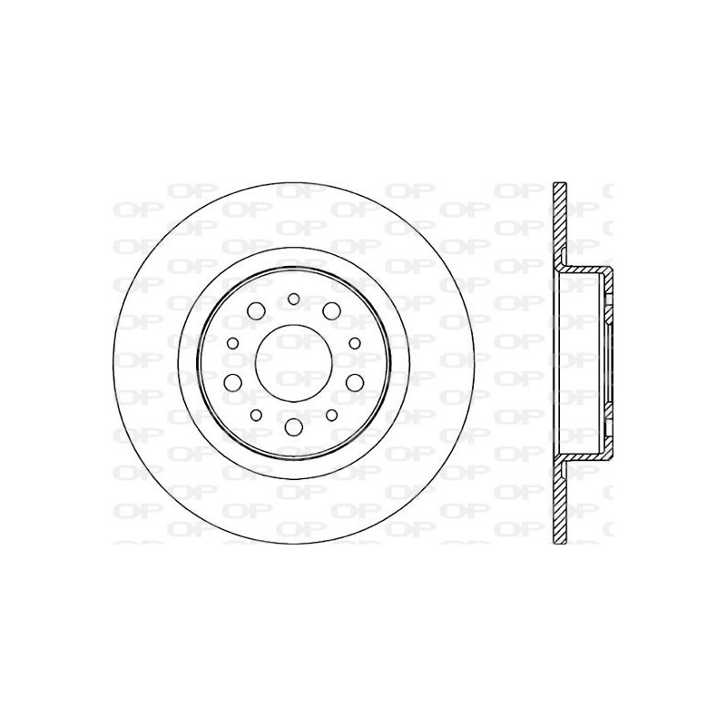 BRAKE DISC OPEN PARTS ADAPTIVE 2pcs 