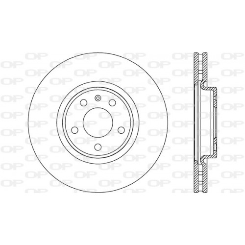 BRAKE DISC OPEN PARTS RADIANCE 2pcs 