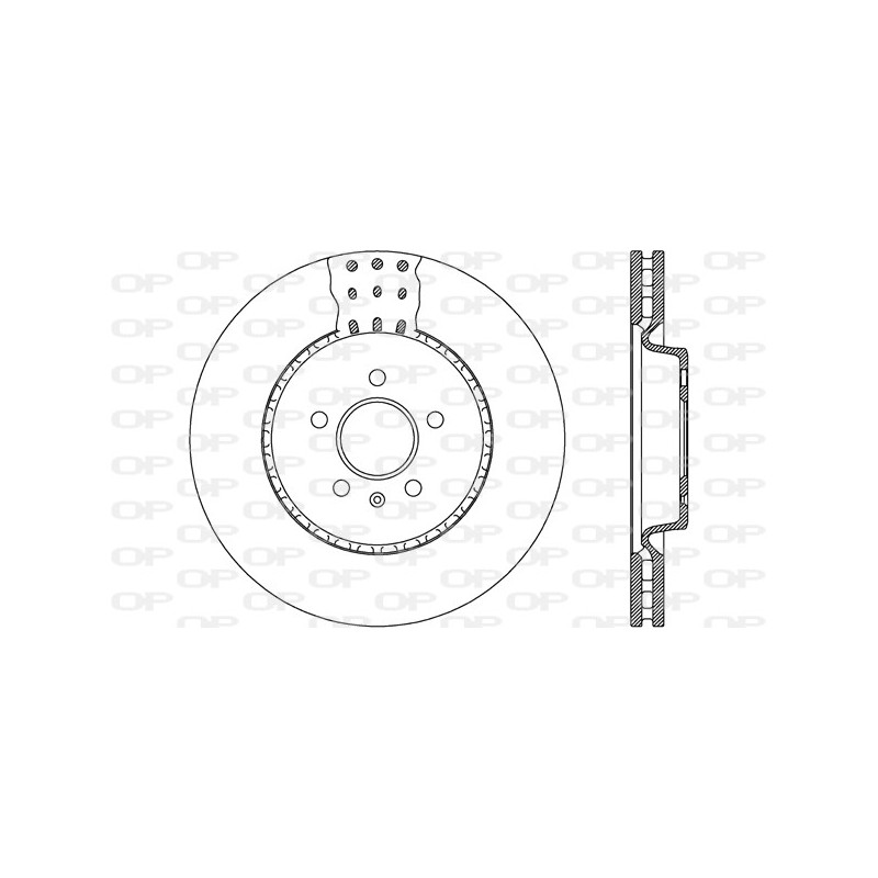 BRAKE DISC OPEN PARTS RADIANCE 2pcs 