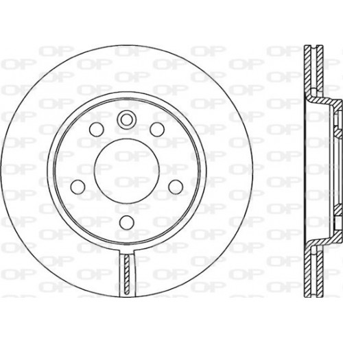 BRAKE DISC OPEN PARTS ADAPTIVE 2pcs 