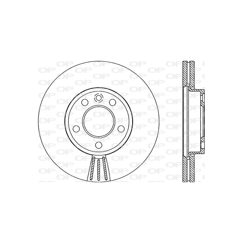 BRAKE DISC OPEN PARTS ADAPTIVE 2pcs 