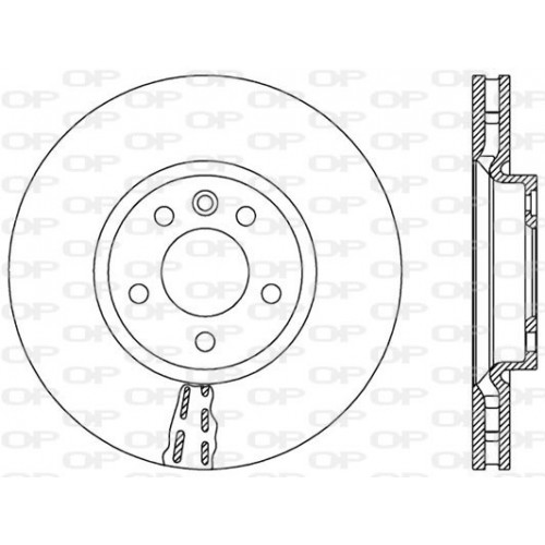 BRAKE DISC OPEN PARTS ADAPTIVE 2pcs 