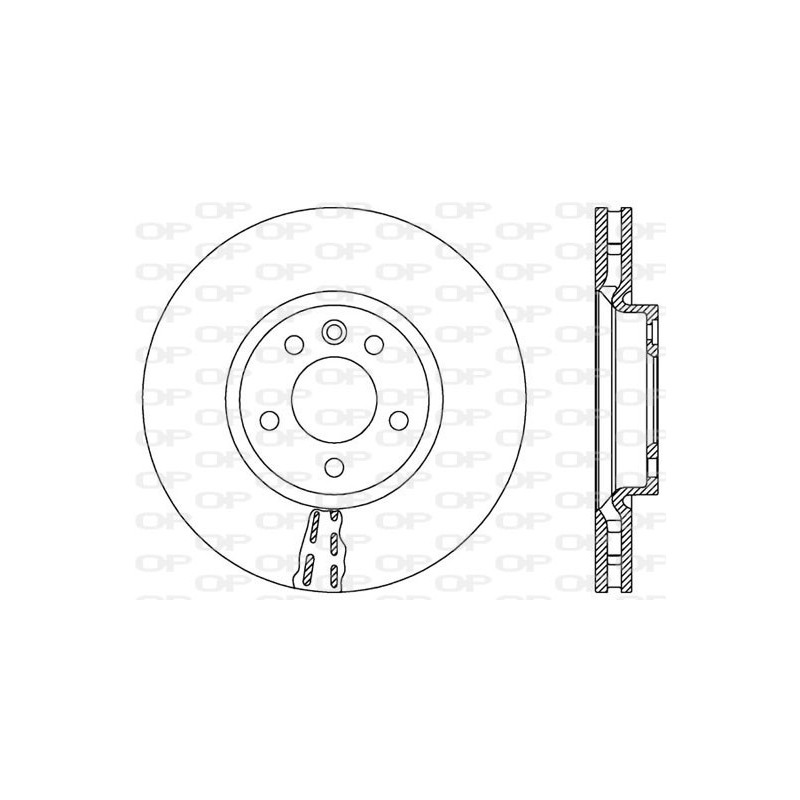 BRAKE DISC OPEN PARTS ADAPTIVE 2pcs 