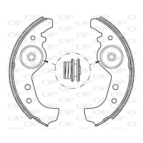 BRAKE SHOES OPEN PARTS ADVANCE 