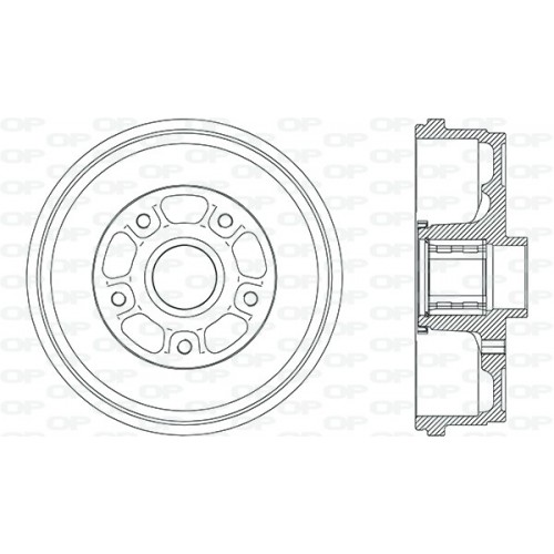 BRAKE DRUM OPEN PARTS ADAPTIVE 