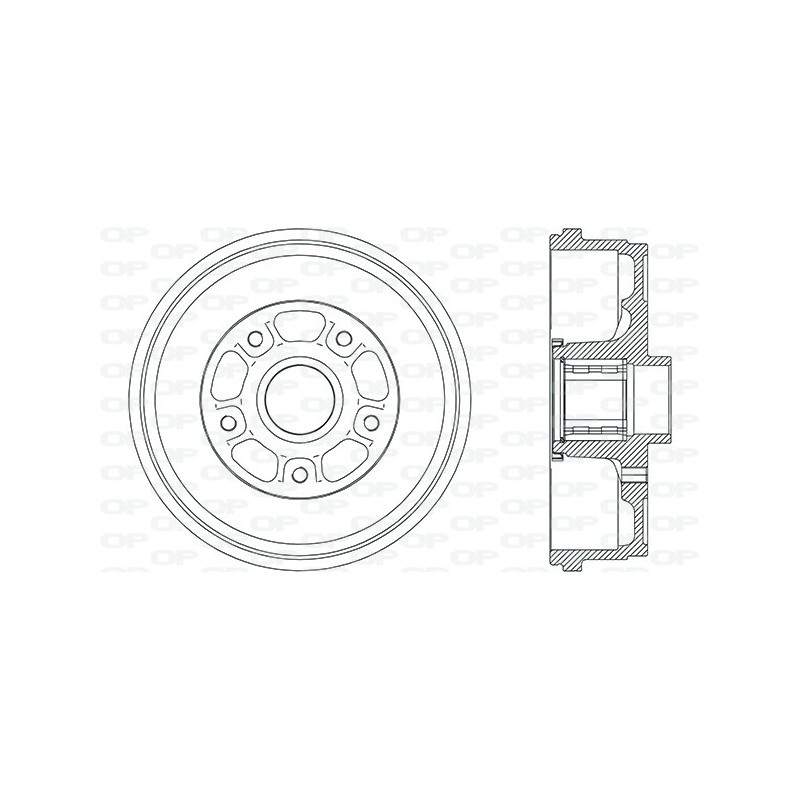 BRAKE DRUM OPEN PARTS ADAPTIVE 