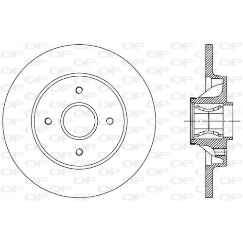 BRAKE DISC OPEN PARTS ADAPTIVE 1pcs W/B 