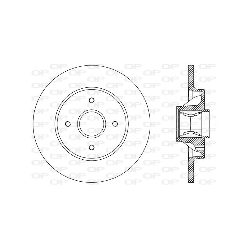 BRAKE DISC OPEN PARTS ADAPTIVE 1pcs W/B 