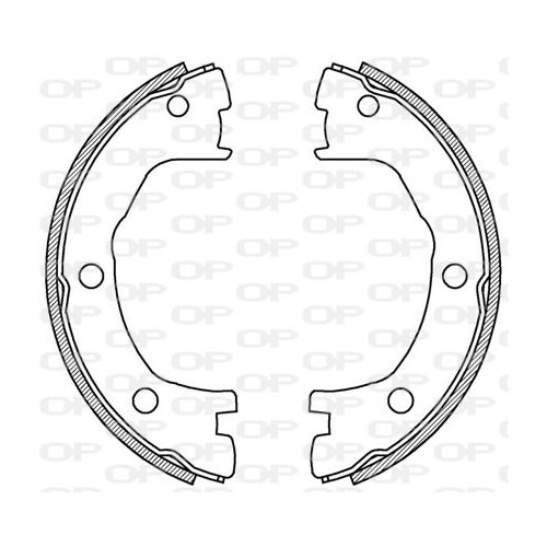 BRAKE SHOES OPEN PARTS ADVANCE 