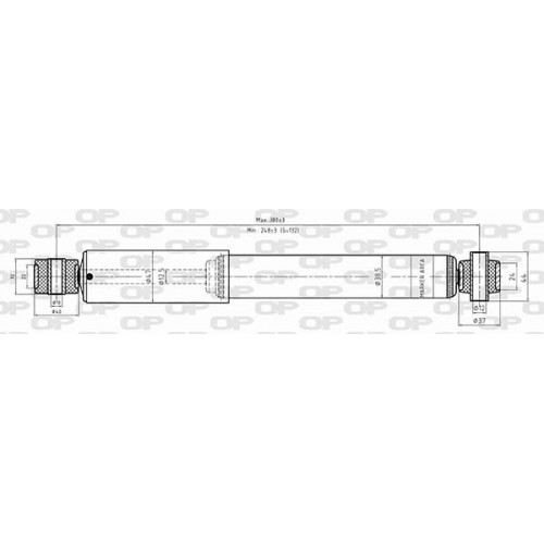 SHOCK ABSORBER OP REAR SIDE 1 PCS 