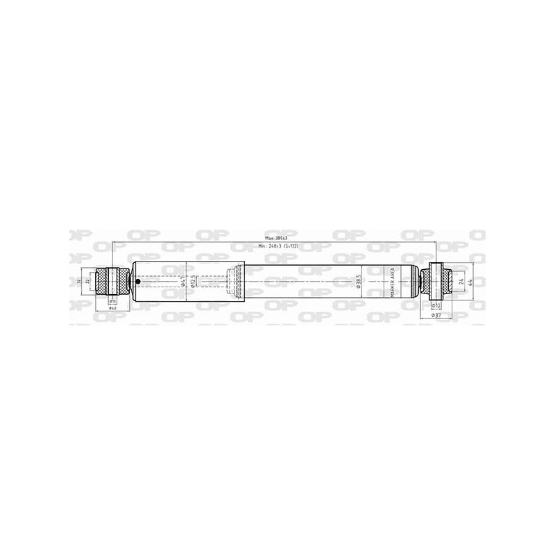 SHOCK ABSORBER OP REAR SIDE 1 PCS 
