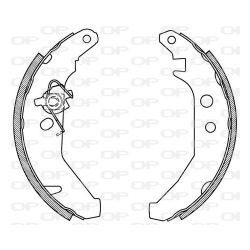 BRAKE SHOES OPEN PARTS ADVANCE 