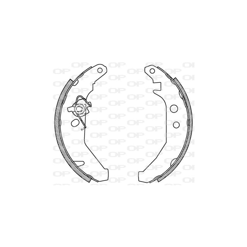 BRAKE SHOES OPEN PARTS ADVANCE 