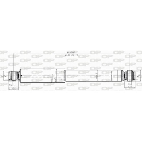 SHOCK ABSORBER OP REAR SIDE 1 PCS 