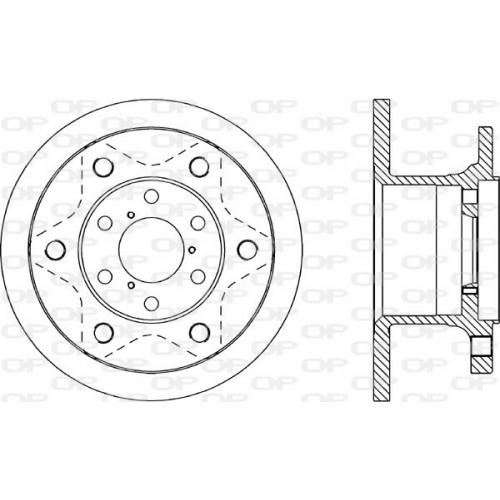 BRAKE DISC OPEN PARTS ADAPTIVE 1pcs 