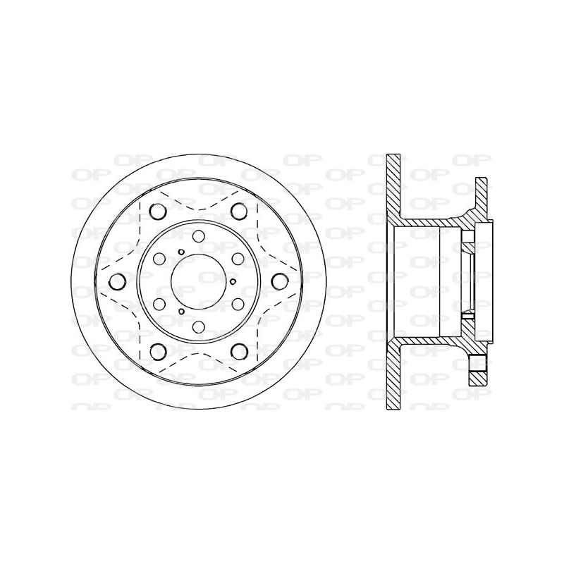 BRAKE DISC OPEN PARTS ADAPTIVE 1pcs 