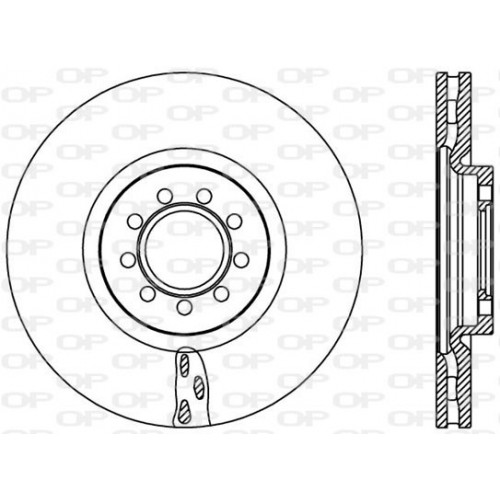 BRAKE DISC OPEN PARTS ADAPTIVE 2pcs 