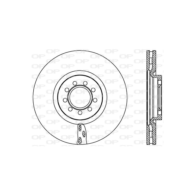 BRAKE DISC OPEN PARTS ADAPTIVE 2pcs 