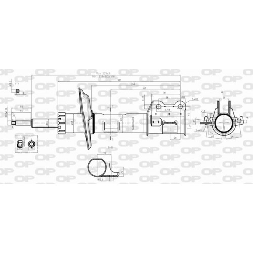 SHOCK ABSORBER OP FRONT LEFT SIDE 1 PCS 