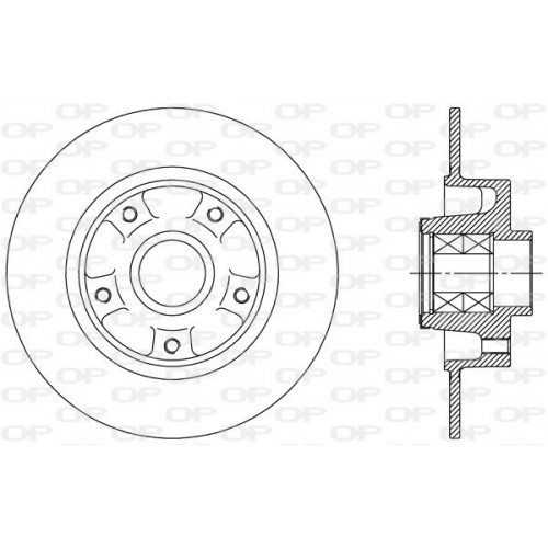 BRAKE DISC OPEN PARTS ADAPTIVE 1pcs W/B 