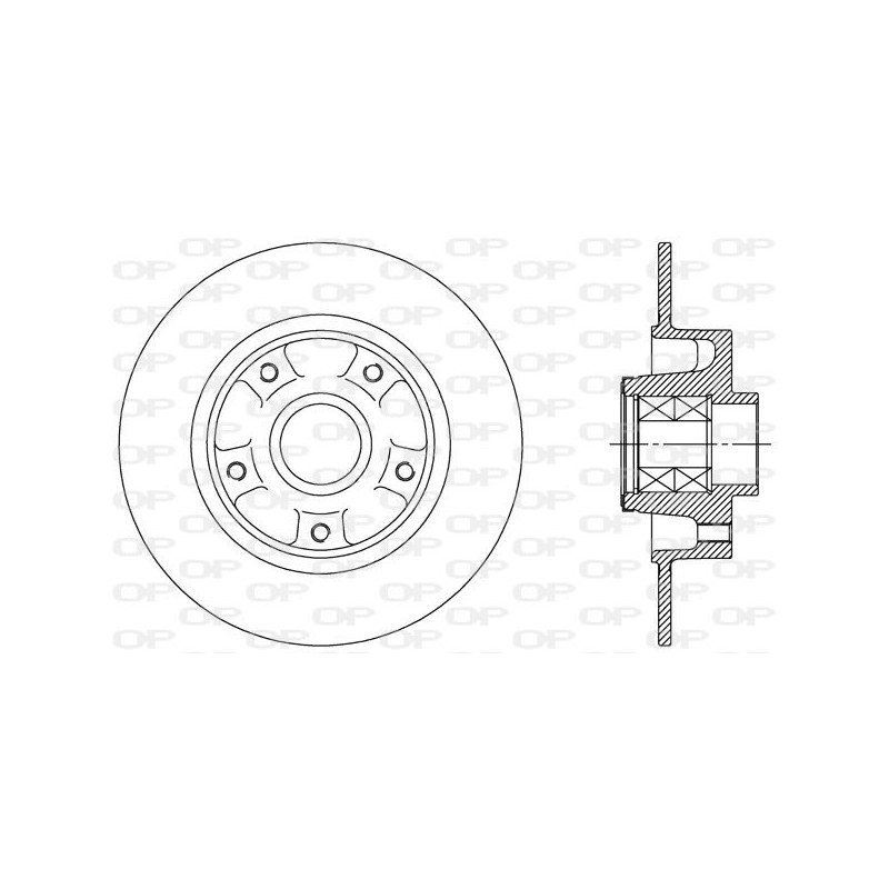 BRAKE DISC OPEN PARTS ADAPTIVE 1pcs W/B 