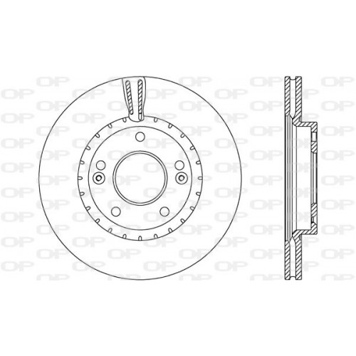 BRAKE DISC OPEN PARTS ADAPTIVE 2pcs 