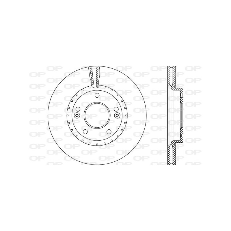 BRAKE DISC OPEN PARTS ADAPTIVE 2pcs 