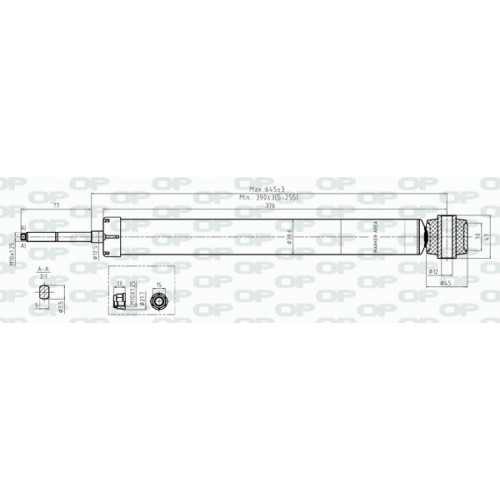 SHOCK ABSORBER OP REAR SIDE 1 PCS 