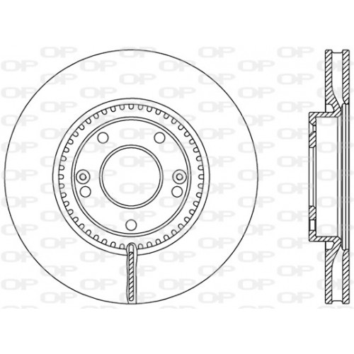 BRAKE DISC OPEN PARTS RADIANCE 2pcs 