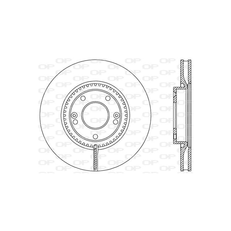 BRAKE DISC OPEN PARTS RADIANCE 2pcs 