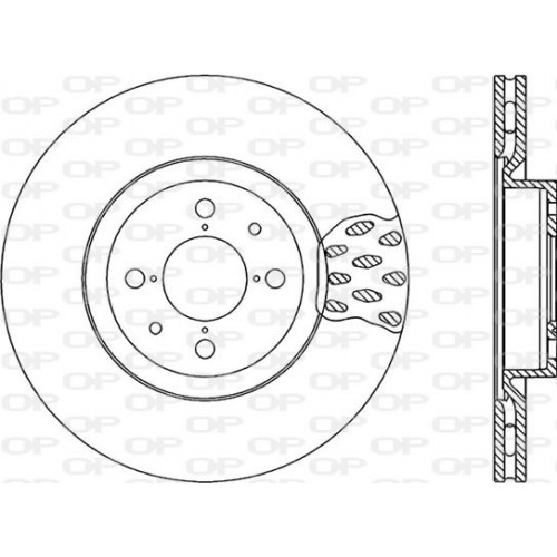 BRAKE DISC OPEN PARTS RADIANCE 2pcs 