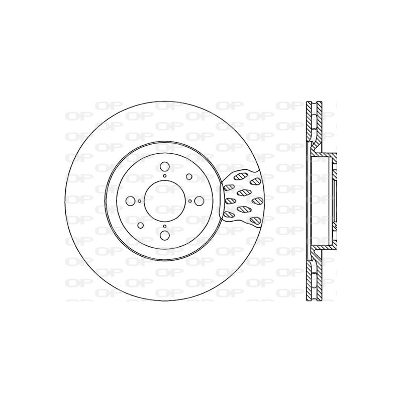 BRAKE DISC OPEN PARTS RADIANCE 2pcs 