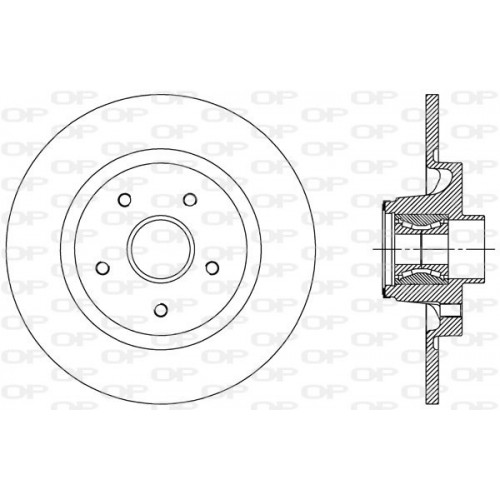 BRAKE DISC OPEN PARTS ADAPTIVE 1pcs W/B 