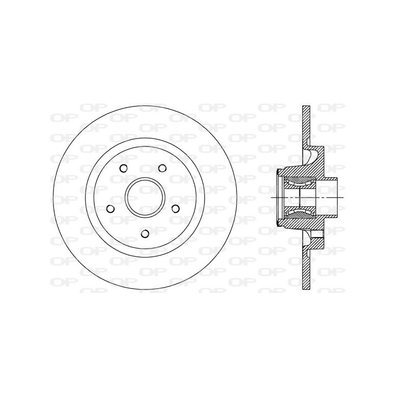 BRAKE DISC OPEN PARTS ADAPTIVE 1pcs W/B 